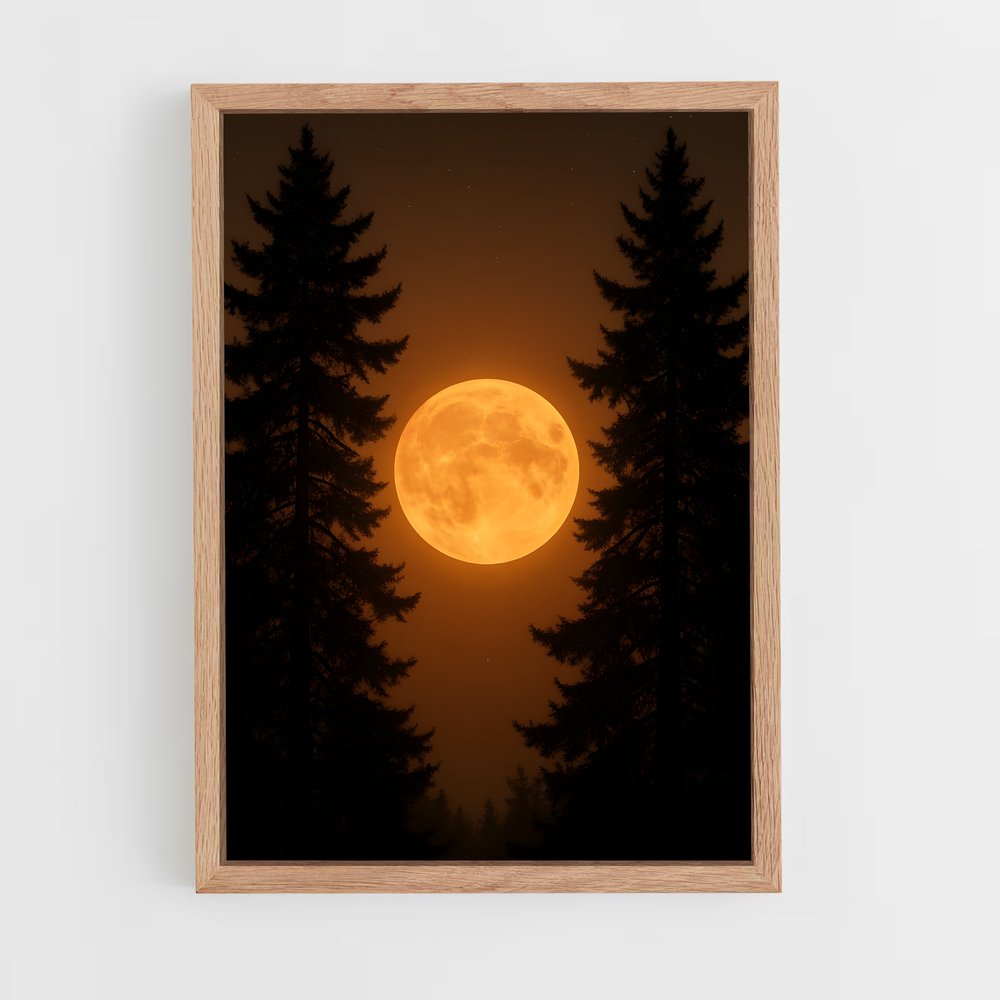 Poster Lune de Récolte – affiche Système solaire (vue 4)